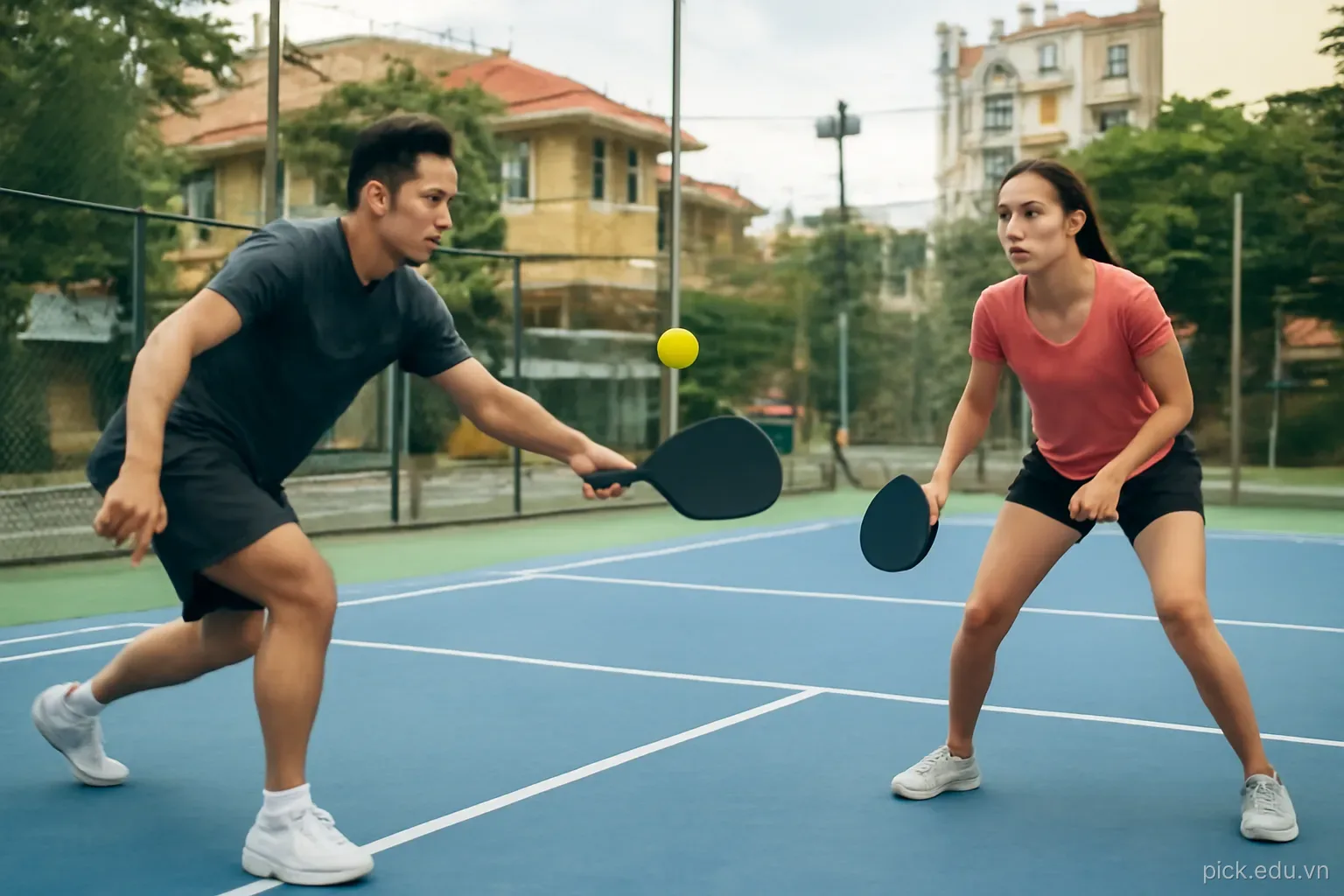 Chuyển sân tennis cũ thành cụm sân pickleball